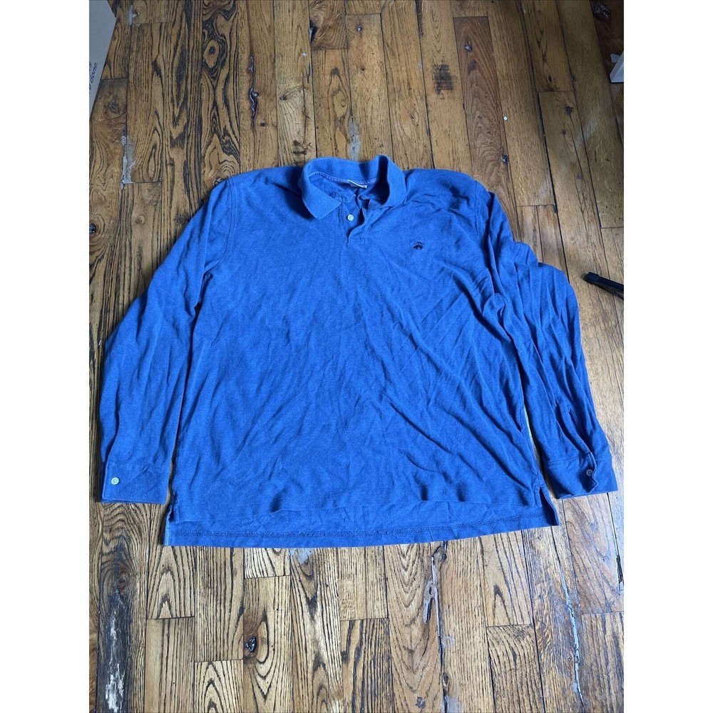 Brooks Brothers XL Long Sleeve Polo Navy Blue